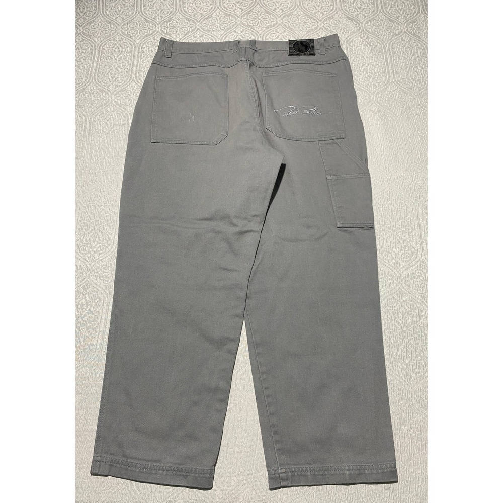 Raw Blue Carpenter Pants Grey Size 40x31 Cotton Workwear Style